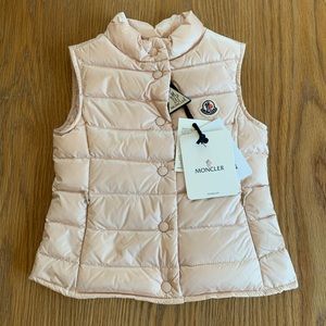 NEW! Girls Moncler Pink Vest. Size 3A. 100% Auth.